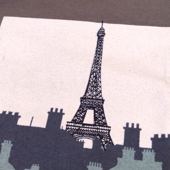 Alma Matter Olive Graphic Tee Rooftop in Paris - Picture 8 of 8